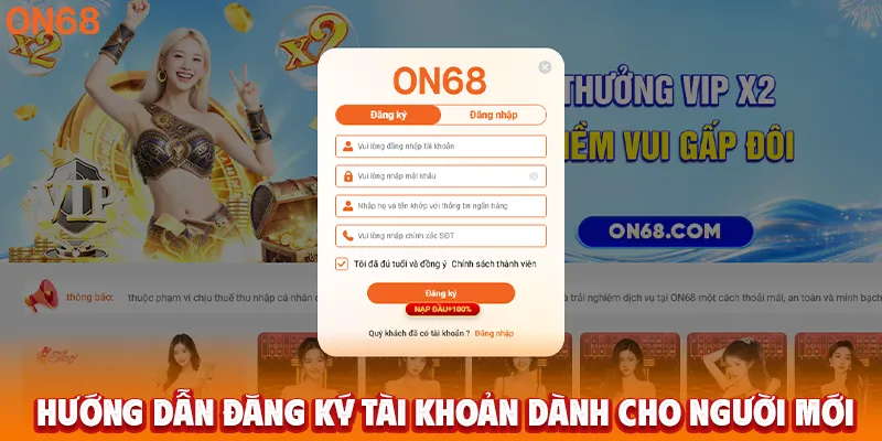 Hướng dẫn đăng ký tài khoản dành cho người mới